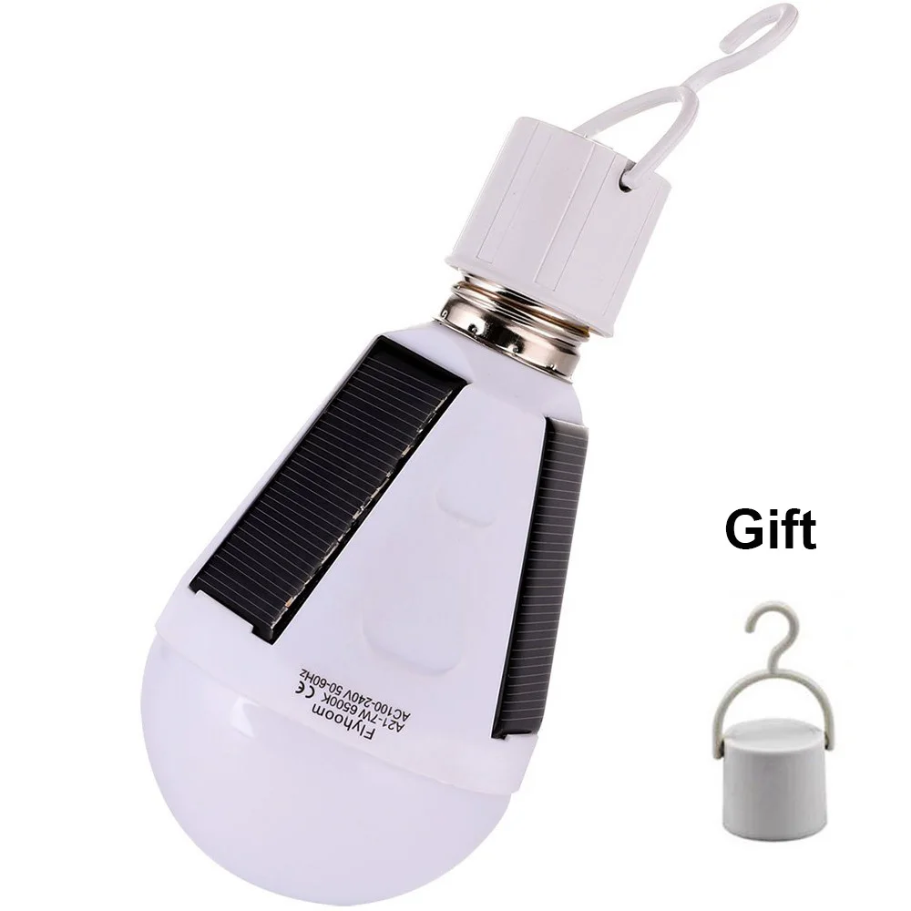 

Garden Light 7W Power Solar LED E27 Waterproof IP65 Outdoor Lighting Bulb Portable Camping Emergency Home Garden Solar Lamp