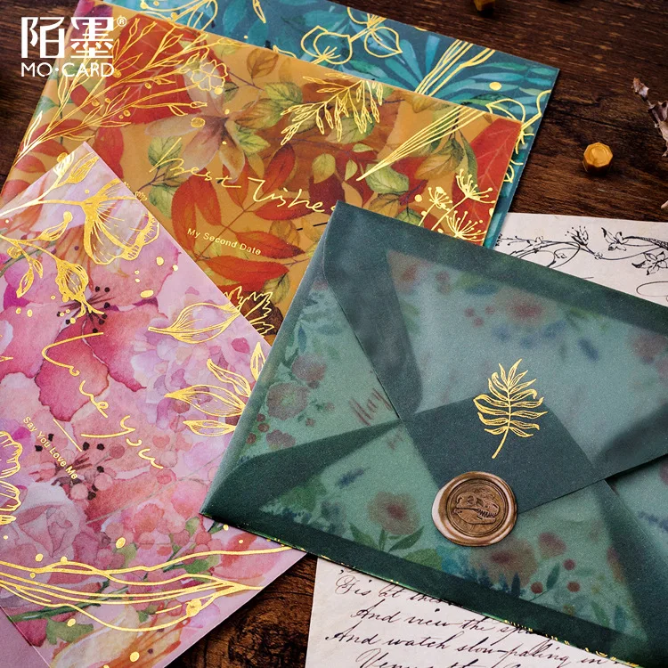 

3pcs/lot Sulfuric Acid Paper Envelope Leaf Star Prince Laser Decoration For Card Wedding Letter Invitation Scrapbooking Gift