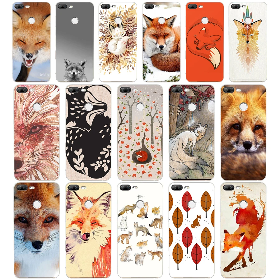 

79G the fox is sleeping Case For Huawei Honor 9 Lite Case Cover Pattern Soft Silicone for Honor 9 Lite Case TPU cover bag
