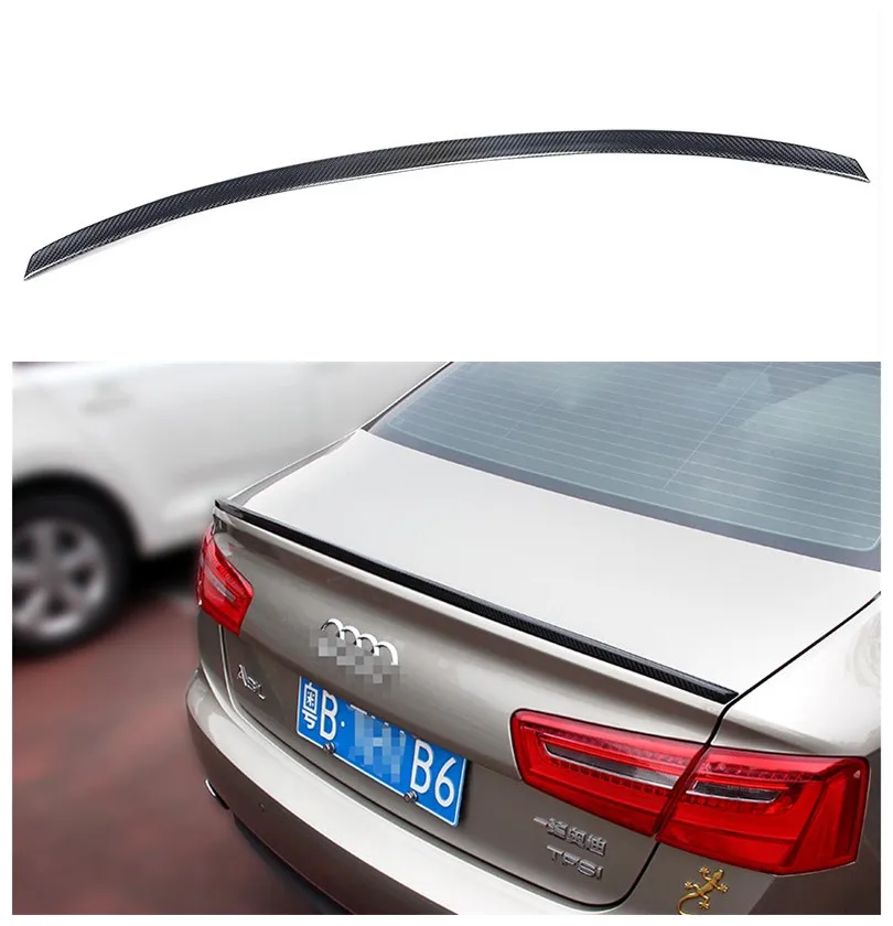 

Auto Carbon Fiber Spoiler For Audi A6 S6 C7 2012.2013.2014.2015.2016.2017 High Quality Wing Spoilers Car Accessories