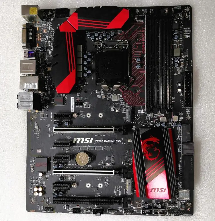 Оригинальная материнская плата MSI Z170A игровой M5 LGA 1151 DDR4 64 Гб USB2.0 USB3.0 USB3.1 Z170 рабочего Материнская плата