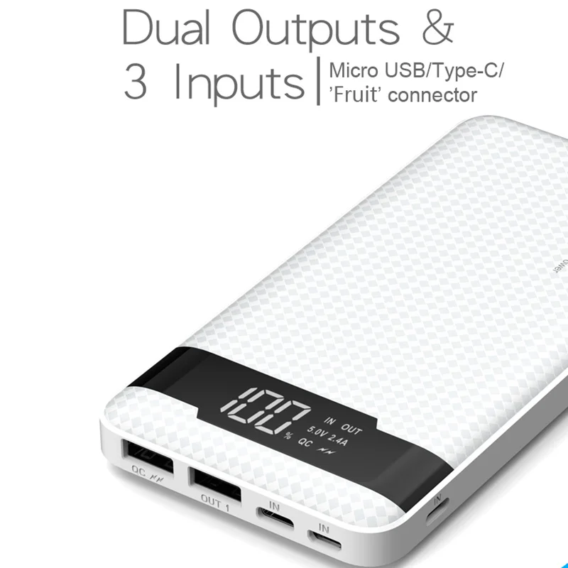 Pineng PN-961 10000mAh Power Bank PN961 Mobile Portable Charger Li-Polymer with LED Indicator Fast Charger For Xiaomi iPone XS Pineng PN-961 10000mAh Power Bank PN961 Mobile Portable Charger Li-Polymer with LED Indicator Fast Charger For Xiaomi iPone XS