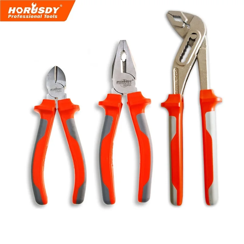 

HORUSDY 3 Pcs Pliers Set, Water Pump Pliers , Universal, Cutting for Copper Wire,Aluminum Steel,Steel Wire
