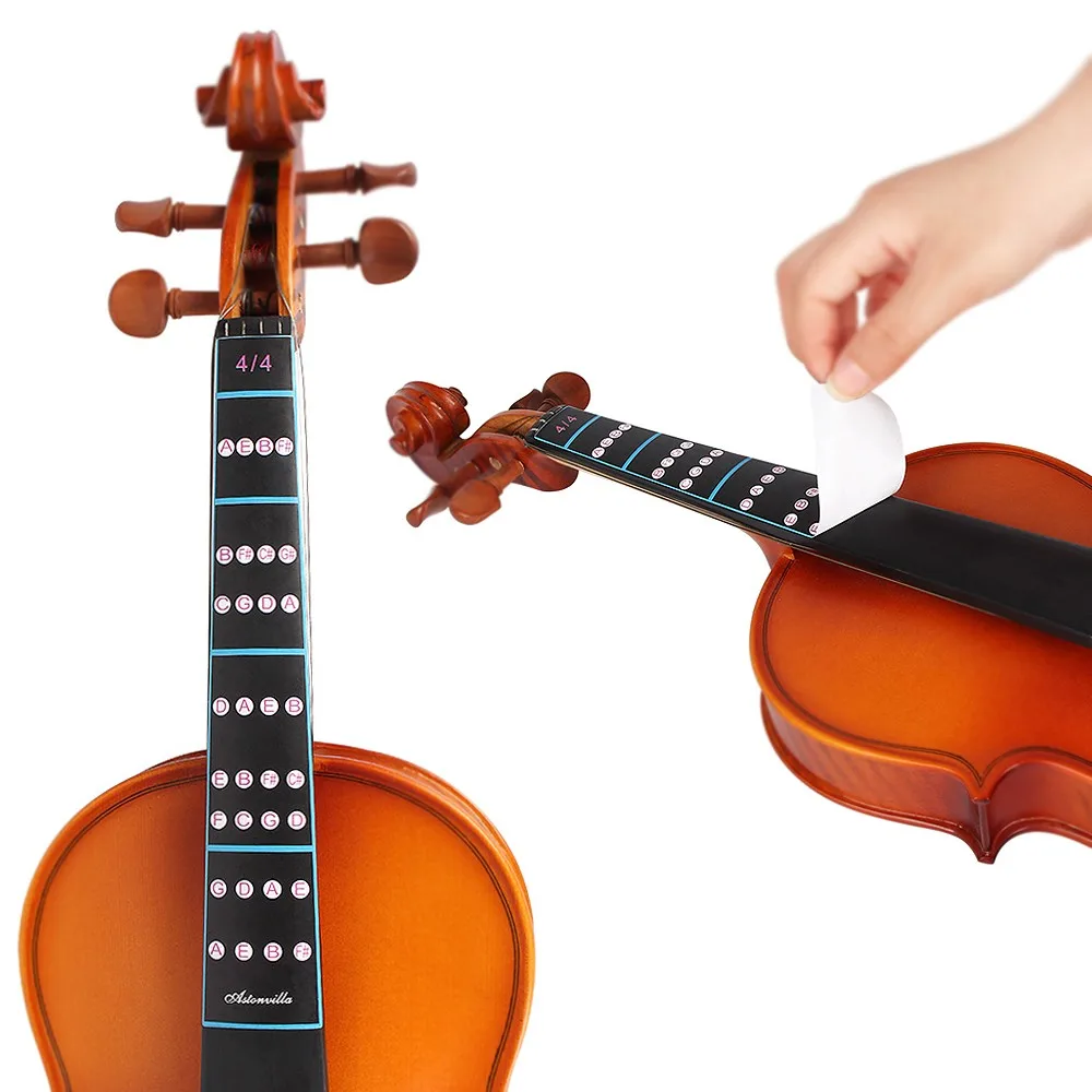 

4/4 Violin Intonation Stickers Fretboard Marker Beginners Learning Violin Fingerboard Sticker Violin Parts Accessories
