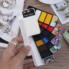 18/25/33/42; однотонные сапоги до середины голени Цвет Набор для рисования водой Цвет пигмент Портативный кисть Набор Nail Art для художника Портативный