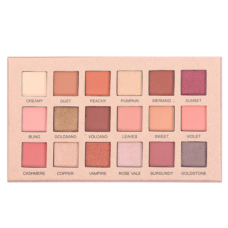 

GELANZI Professional Eyeshadow Pallete INS Same Style 18 Colors Eye Shadow Cosmetic Makeup Pearl Metallic Eyeshadow Powder #F