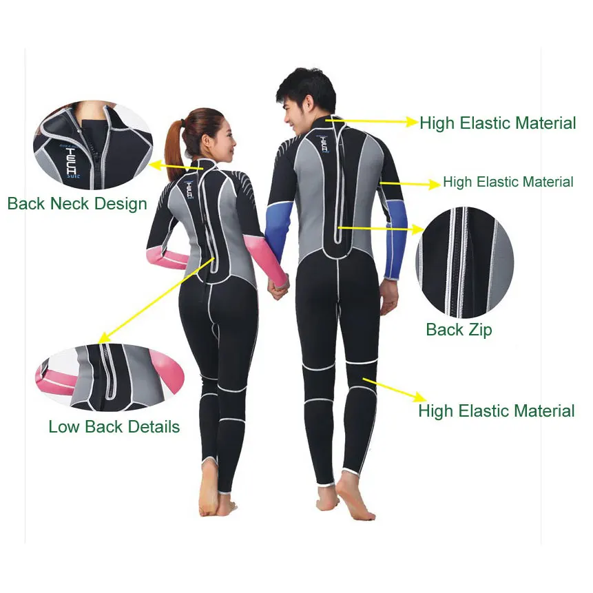 Гидрокостюм из неопрена 3 мм с теплой флисовой подкладкой|full body wetsuit|wetsuit 3mmwetsuit