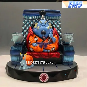 

ONE PIECE Statue Sitting Jinbe Full-Length Den Den Mushi Bust SD Head Portrait GK Action Figure Collectible Model Toy P1106