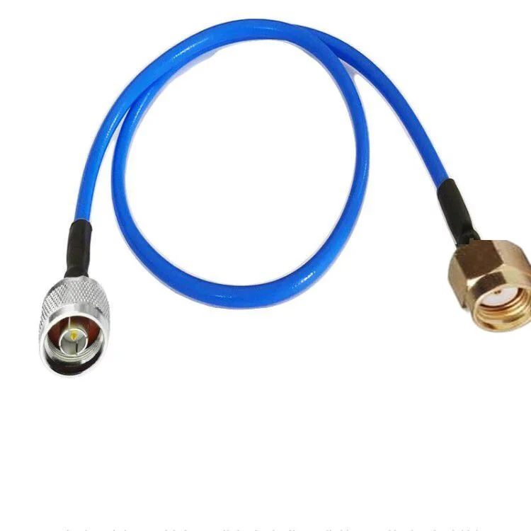 Blue RP-SMA Male to N Plug Connector RF coax Simi Rigid RG402 cable 50ohm 50cm 1m 3m 5m 10m | Обустройство дома