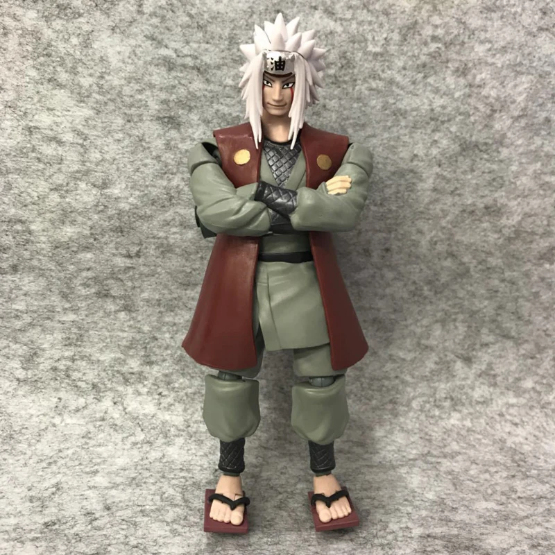Бесплатная доставка 6 &quotАниме Наруто Джирайя эро sennin подвижные СВЧ ver. Коробку 16