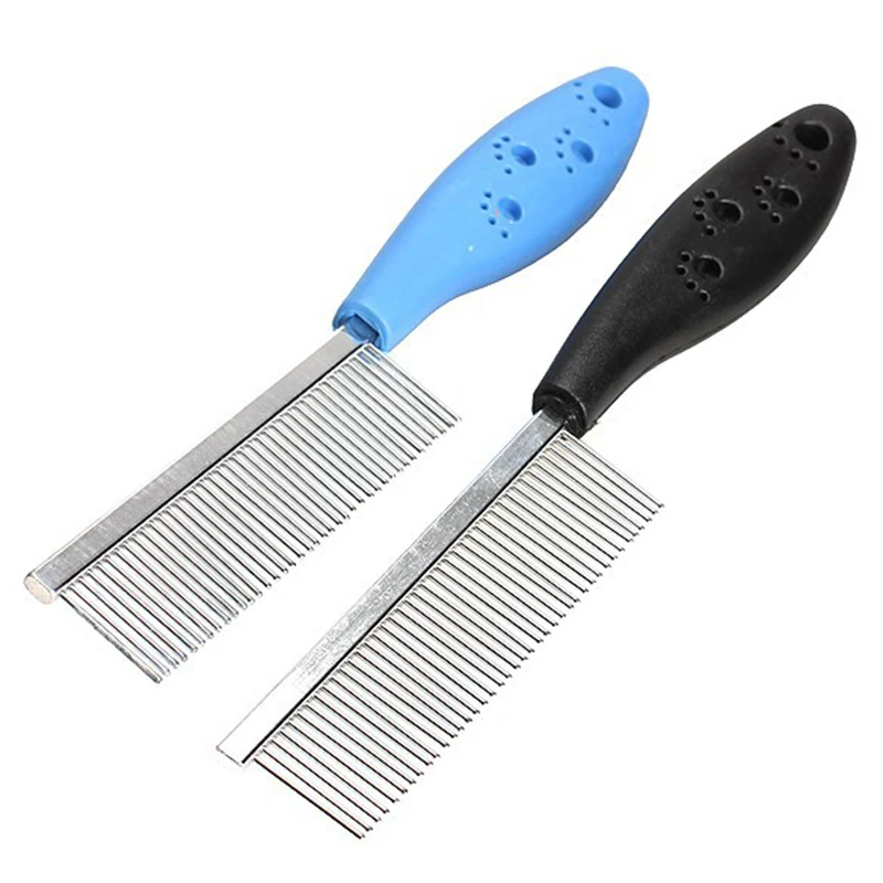 1pcs Stainless Steel Pet Dog Comb for Dogs Cats Hair Removal Single Row