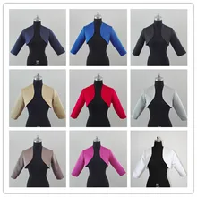 Шаль, болеро Свадебная накидка-болеро для обертывания 3/4 рукавом атласная изготовление размеров под заказ