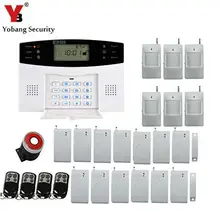 Yobang безопасности Беспроводной GSM сигнализация Системы сигнализации дома Системы с извещатель GSM сигнализация Системы Русский/Английский для дополнительного