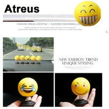 Atreus 1 шт. стайлинга автомобилей 3D забавные Уход за кожей лица куклы украшения Стикеры для Mitsubishi ASX Suzuki Subaru Acura джип Ренегат Hyundai милые
