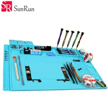 Высокотемпературный силиконовый коврик синий Настольный коврик для технического обслуживания платформы для сварочной ремонтной станции инструмент силикагель коврик