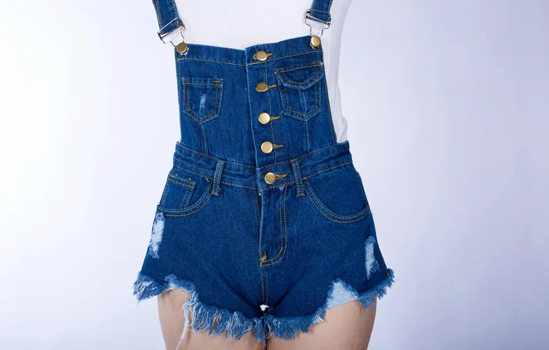 2017 spring new selling cowboy pants pants low waist buckle hole Korean fashion strap shorts female (18)