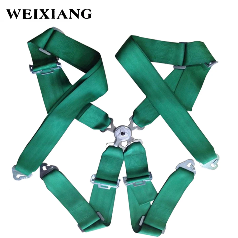 Racing Sport Seat Belt 4 Point Harness Quick Release Camlock Pull down 4Pt 3" bingpoint