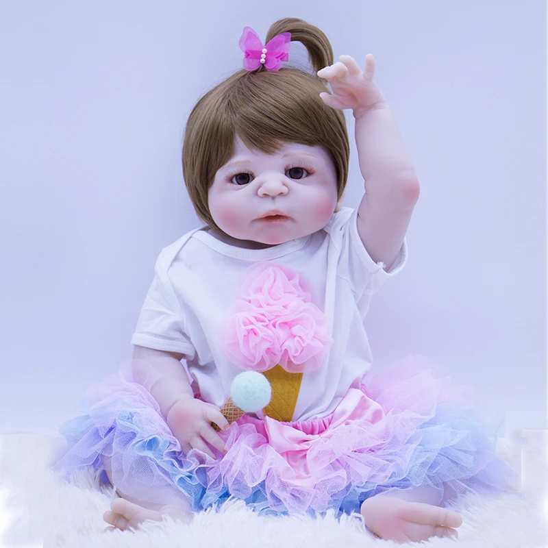 Cute ice cream princess 56cm all Silicone Reborn Baby Doll