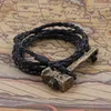 1pc Men's Handmade hammer leather Viking bracelet ► Photo 1/4