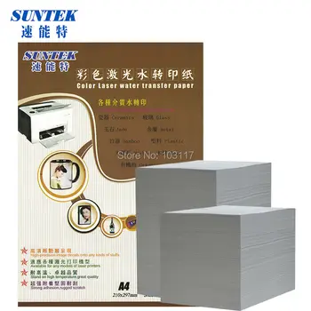 

(10pieces/lot) A4 Size Laser White Color Water Slide Transfer Printing Paper