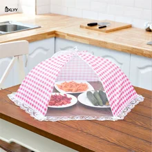 BXLYY кухонные аксессуары 4 цвета пыленепроницаемые складные пищевые крышки украшения дома кружевные аксессуары крышка стола кухонные инструменты. 8z