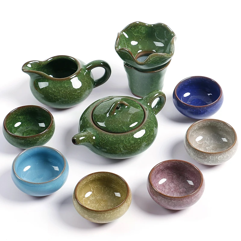 OUSSIRRO Celadon изысканный керамический чайный набор Chnia Bouns кунг фу чайник Gaiwan Tureen