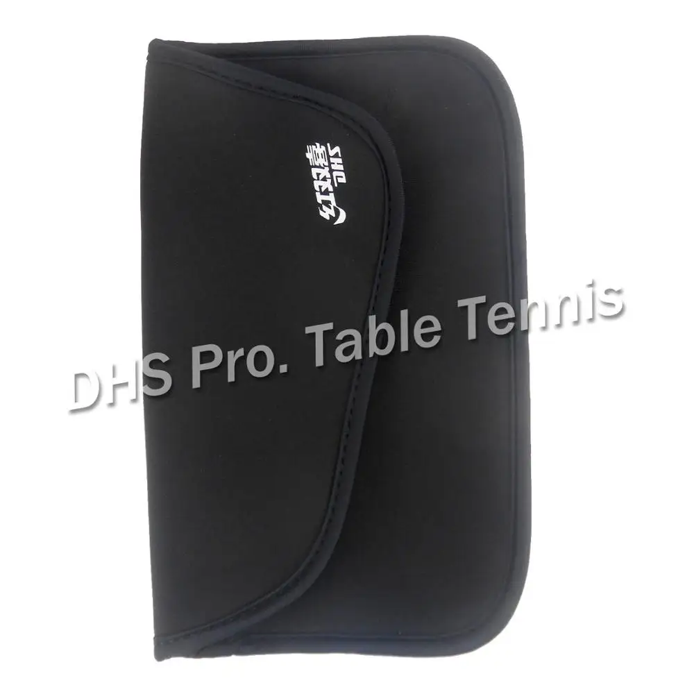 DHS 5002 طويل Shakehand FL تنس الطاولة بينغ بونغ مضرب + مجداف حقيبة FL