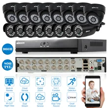 Kkmoon 800TVL наружного видеонаблюдения Камера Системы 16ch dvr комплект 960 h/d1 ONVIF 16ch DVR 8 Водонепроницаемый ИК- безопасности Камера 8 Крытый Камера