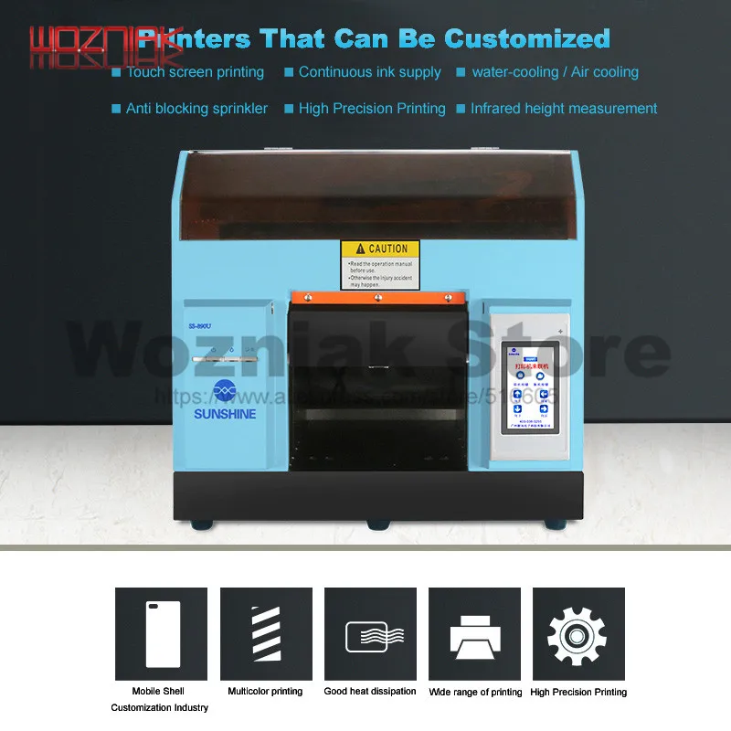 

UV Flat Printer Color inkjet for mobile phone case Small Universal 3D Embossment Advertising Production for iphone samsung