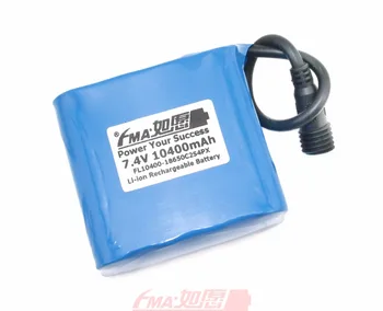 

Li-ion 18650 7.4V 10400mAh Battery Pack With PCM 8cells to 2S4P W/Plug