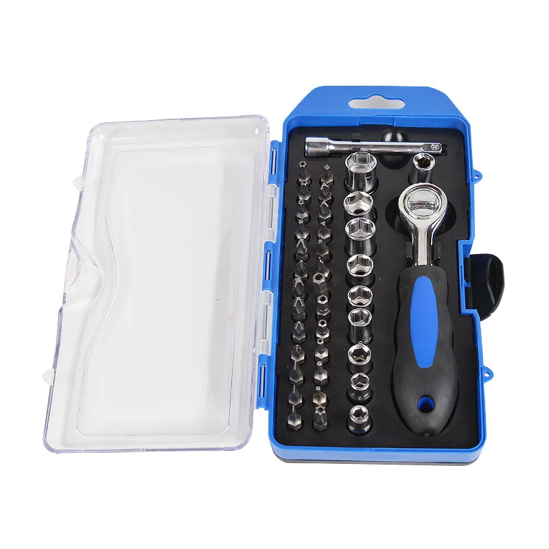 38pcs Multi functional Screwdriver Set Mini Ratchet Socket Wrench Bit