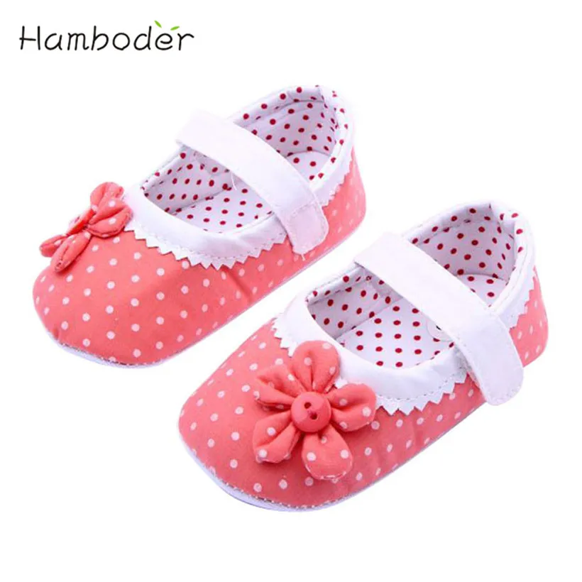 

2017 Summer Baby Girls Wave Flower Shoes Soft Sole Toddler PU Leather Crib Shoes 3Colors S-L 58