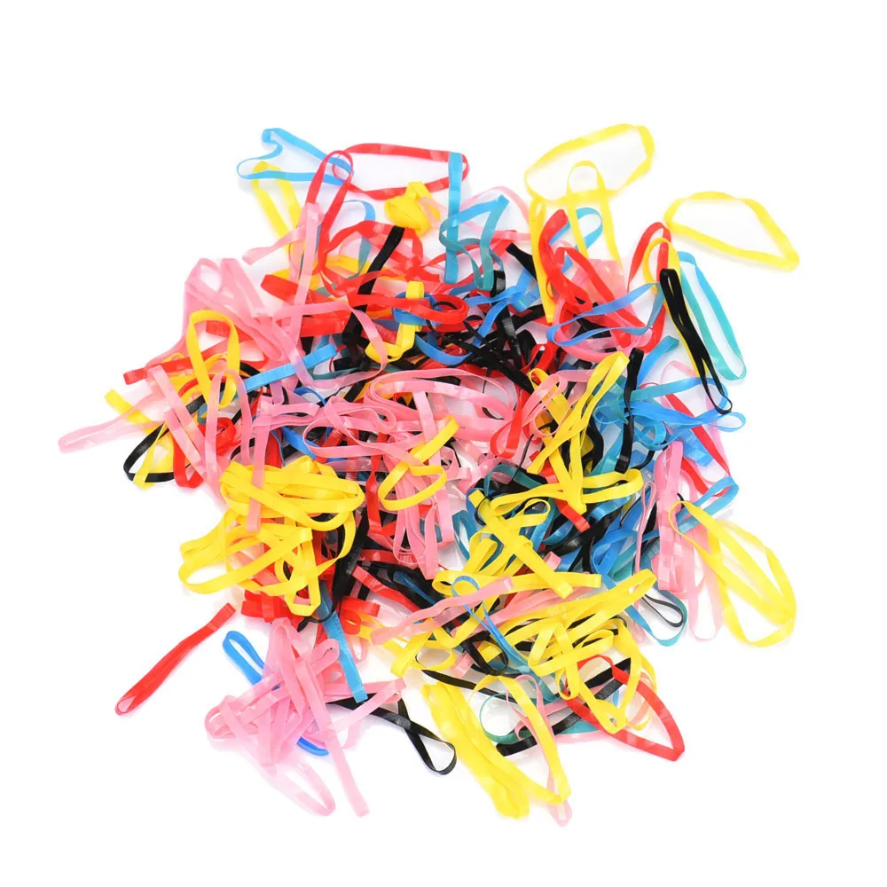 ⑧ 250-300pcs/lot Mix Color Rubber ⑥ Hairband Hairband Rope 