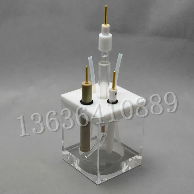 

PEC test quartz electrolytic cell, photoelectrochemical cell. Fused silica sand (95% transmittance), Teflon lid.