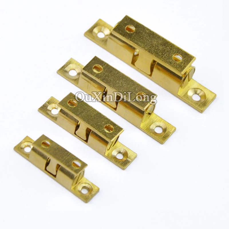 

NEW 10PCS Brass Cupboard Drawer Cabinet Double Ball Catch Door Latch Touch Beads Lock Spring Clip Cabinet Door Catches