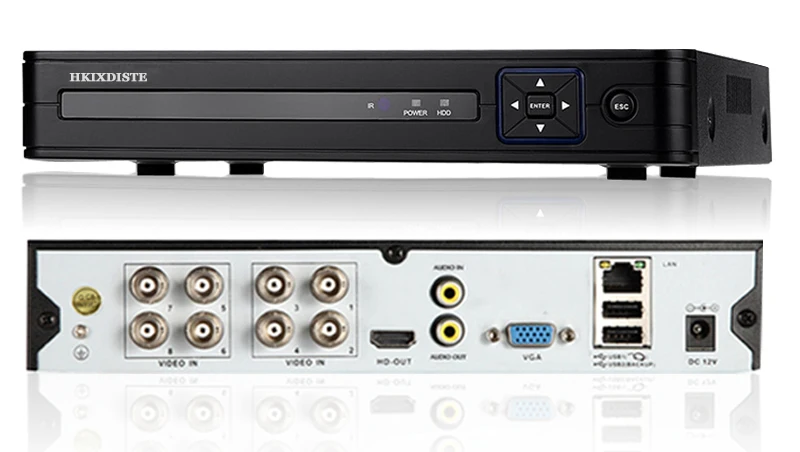 CCTV DVR 5MP 8CH AHD System 6 IR LED headlamp Array 40m Night Vision 3.6mm 70° angle View IP66 HD 4MP Surveillance Cam 4 or 8pcs