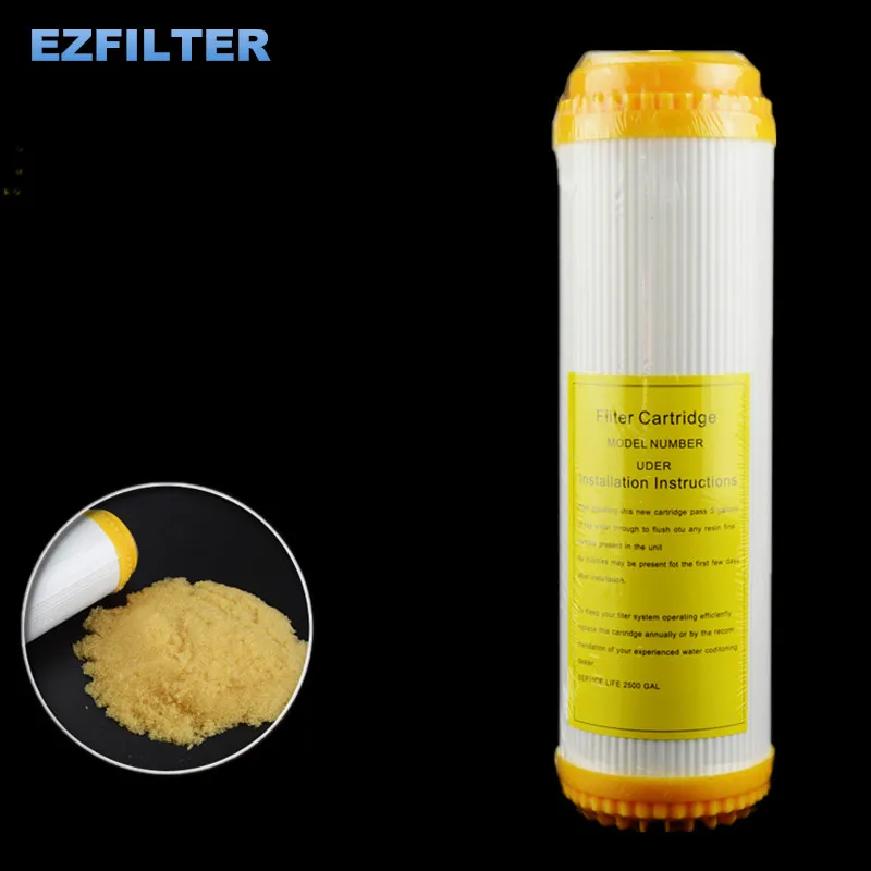 

Ion Exchange Resin Demineralization Filter 2.5"x 10" Water Softening Resin Filter Effectively Removes Descaling For RO System