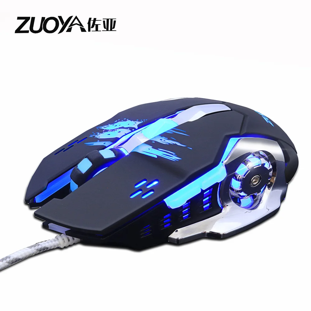 ZUOYA Professional gamer Gaming Mouse 8D 3200DPI Adjustable Wired Optical LED Computer Mice USB Cable Mouse for laptop PC wireless gaming mouse Mice