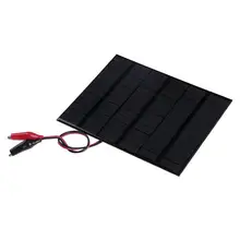 ALLOYSEED 3.5W 18V Epoxy Solar Panel Solar Cell Module Battery Charger Board + Clip Solar Charger for household lighting system