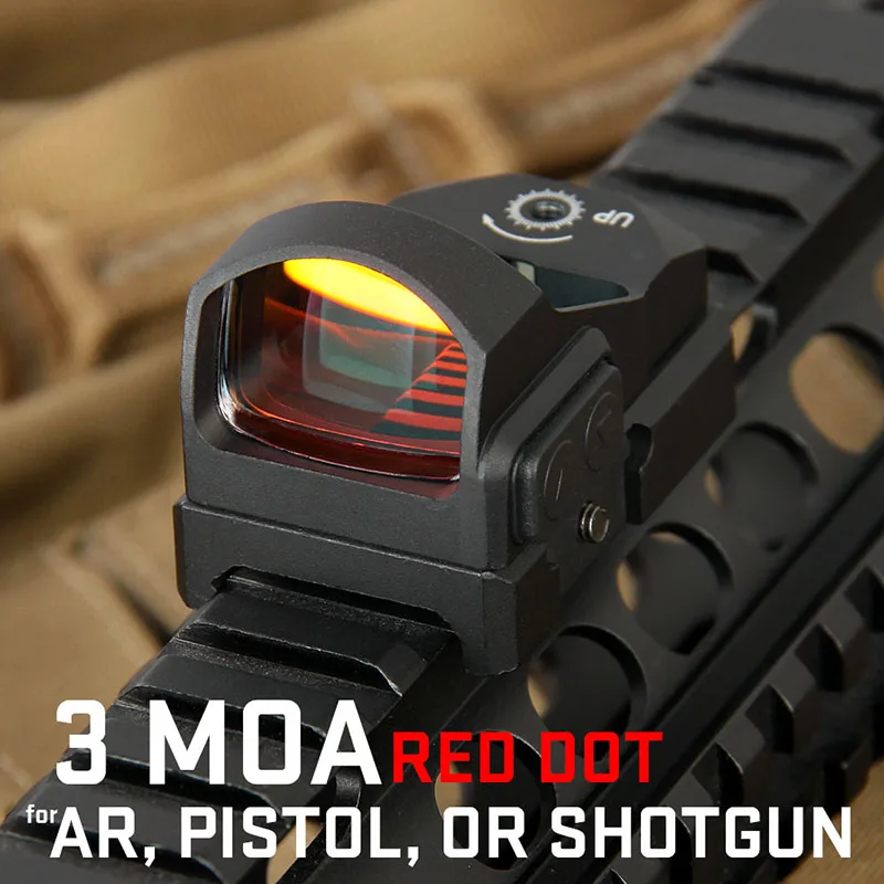 PPT тактический Красный точечный прицел 3 MOA Dot 1X Увеличение Red Dot sight GZ20117