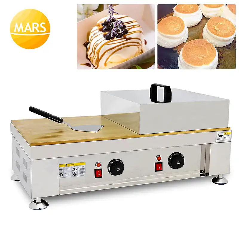 Taiwan Street Food Fluffy Souffle Pancakes Maker Iron Plate Souffle Pan Cake Machine Japanese