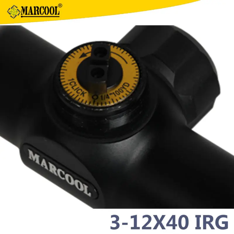 HY1092 MARCOOL 3-12X40 IRG Riflscope with Plex red dot -C
