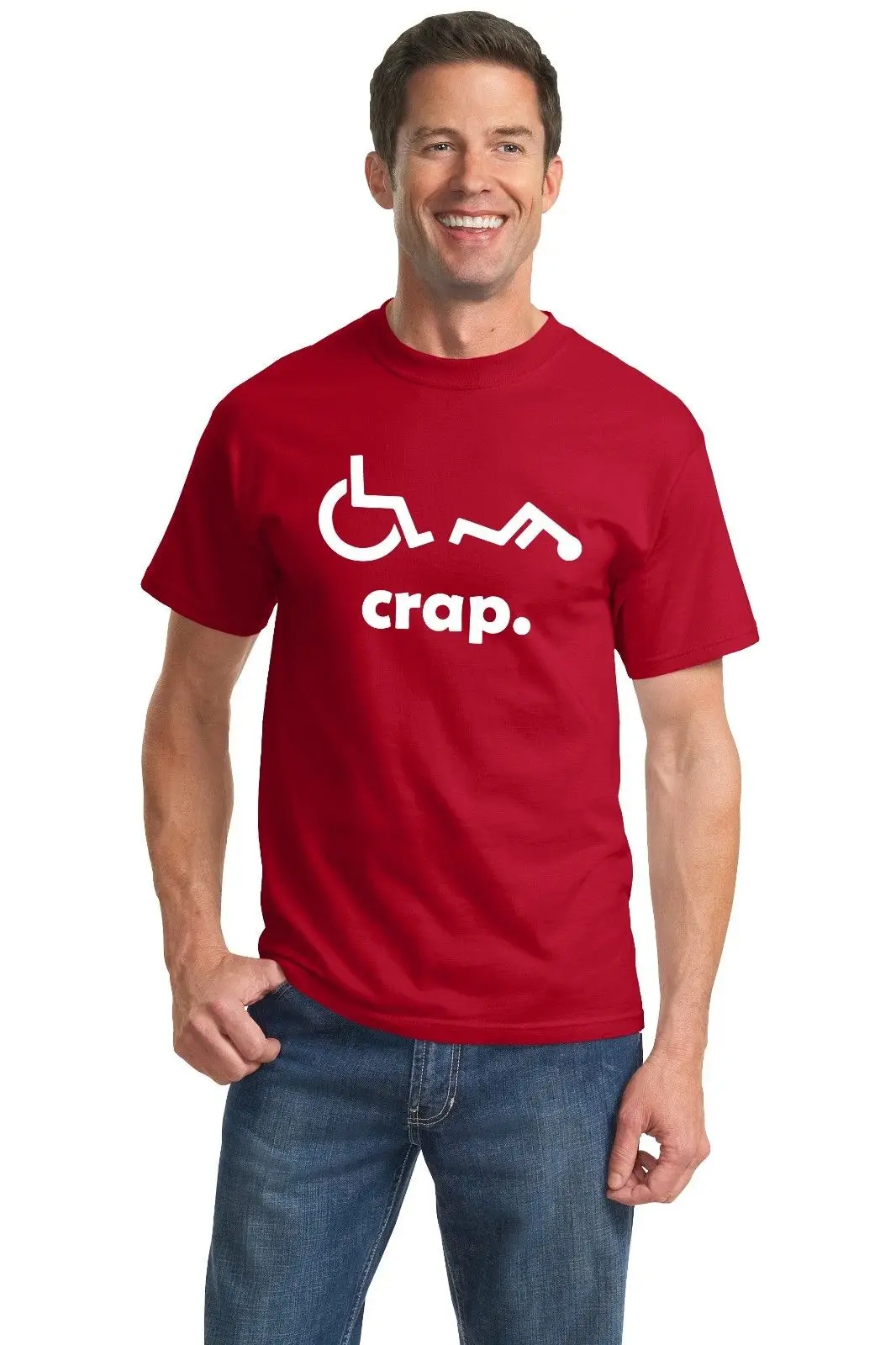 Crap Handicap Funny font b Wheelchair b font font b Disabled b font Rude Offensive Humor