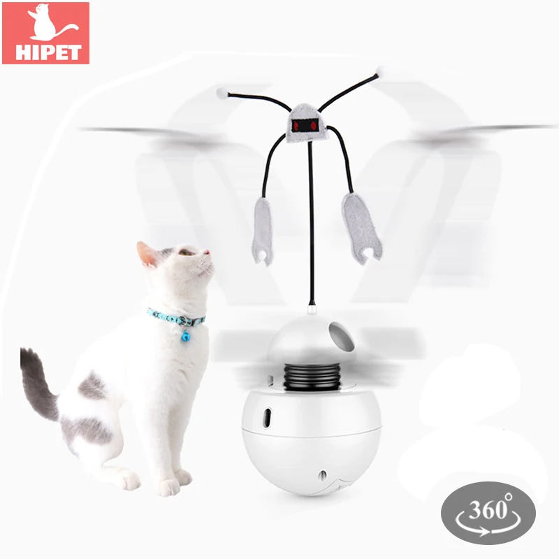 

HIPET 3 IN 1 Usage Cat Electric Toy Interactive Laser Automatic Rotating Ball Tumbler For Pet Small Cats Teaser Play Toys