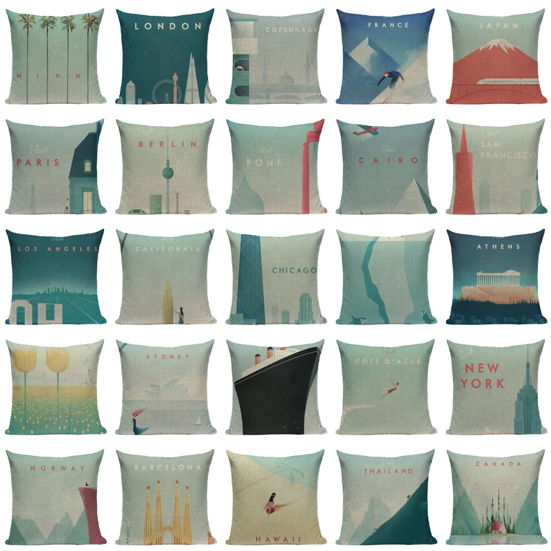 ضوء الأزرق بسيطة مدينة مشهد المخدة مكتب فندق مزرعة الكتان وسادة قطن غطاء أريكة المنزل ديكور رمي غطاء وسادة ضوء الأزرق بسيطة مدينة مشهد المخدة مكتب فندق مزرعة الكتان وسادة قطن غطاء أريكة المنزل ديكور رمي غطاء وسادة