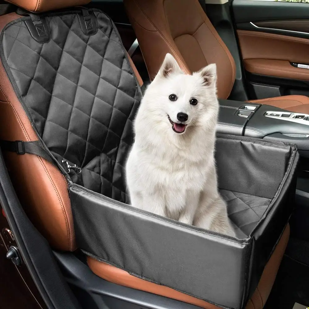 

Dog Car Seat Cover with Extra Removable Seat Belt Lead Car Booster Protector for Pet Waterproof Pet Dog Car Supplies for Pet