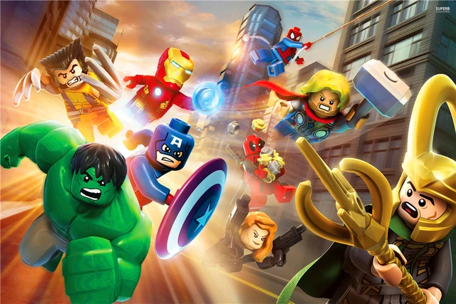 Peinture Murale Personnalisée Lego Papier Peint Affiche Hulk Peinture Murale Personnalisée Lego Papier Peint Affiche Hulk Autocollant Marvel Comics Super Héros