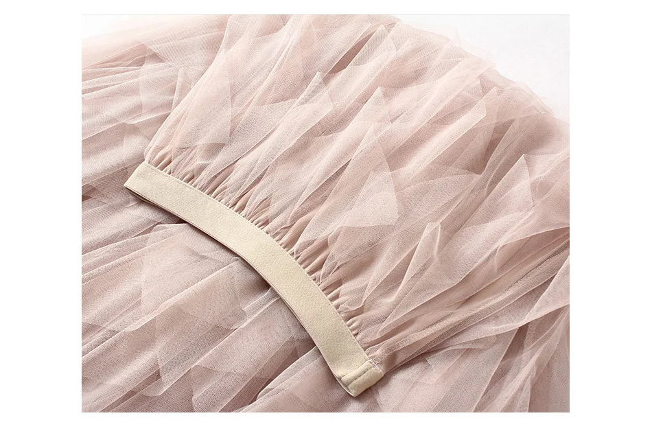 Юбки миди, розовые, белые, женские летние юбки,, длина по щиколотку, сетчатая элегантная юбка с высокой талией, Корейская школьная юбка
