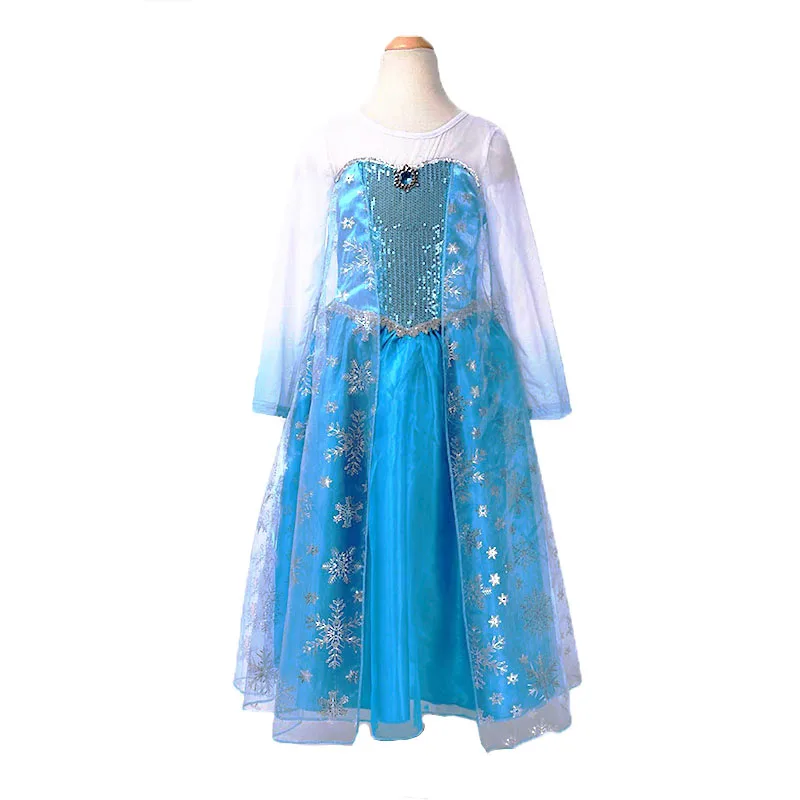 Платье принцессы Эльзы для девочек; костюмы Снежной Королевы Эльзы; платья Анны и Эльзы для костюмированной вечеринки для детей; Вечерние платья на Хэллоуин; Vestidos; комплект аксессуаров