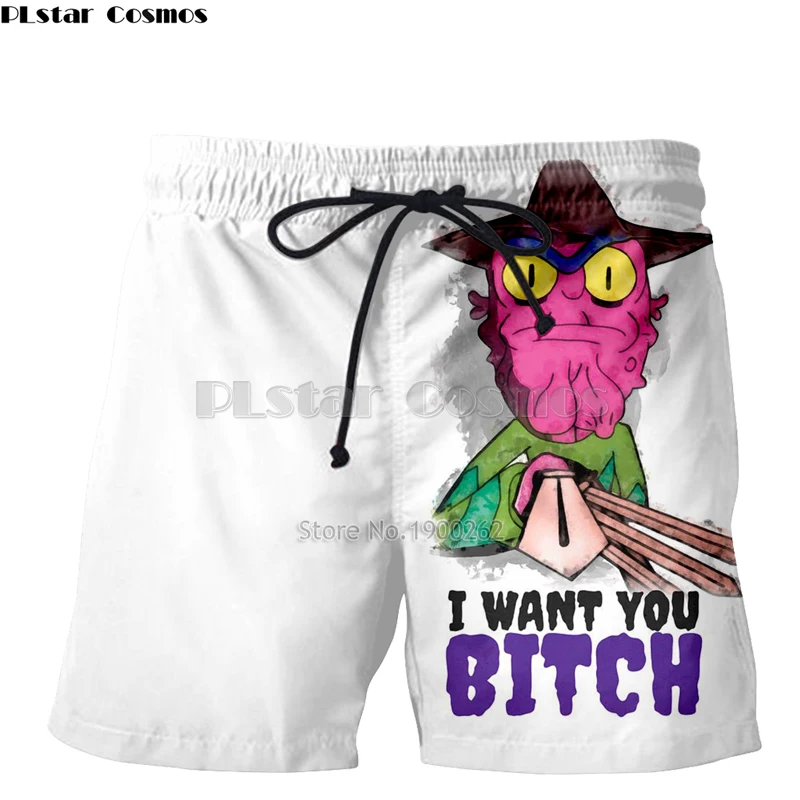 

Plstar Cosmos Popular Rick And Morty 3D Print Fun Summer Pant Mens & Womens Cartoon Print Pant